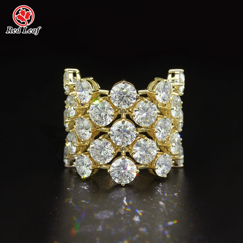 Redleaf Custom Lab Grown Engagement Rings 18k Yellow Gold Round Cut Lab Grown Diamond Ring IGI Certified 1