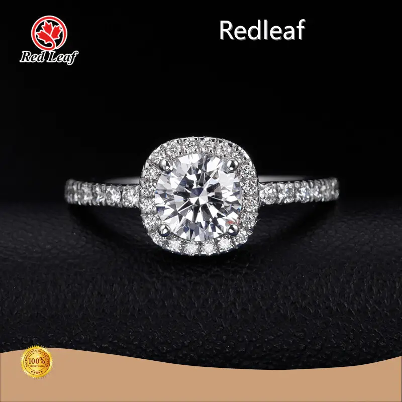 Lab Grown Oval Engagement Rings VS1 - - Redleaf 1
