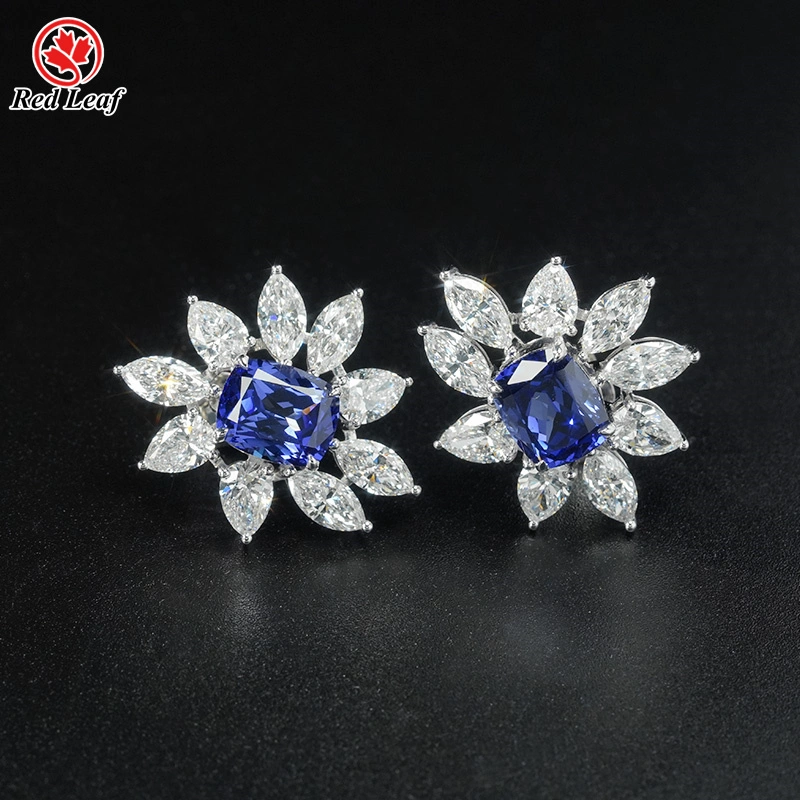Redleaf Marquise 14K White Gold Lab Grown Diamond Stud Earring Cvd Diamond Jewellery Manufacturers 1