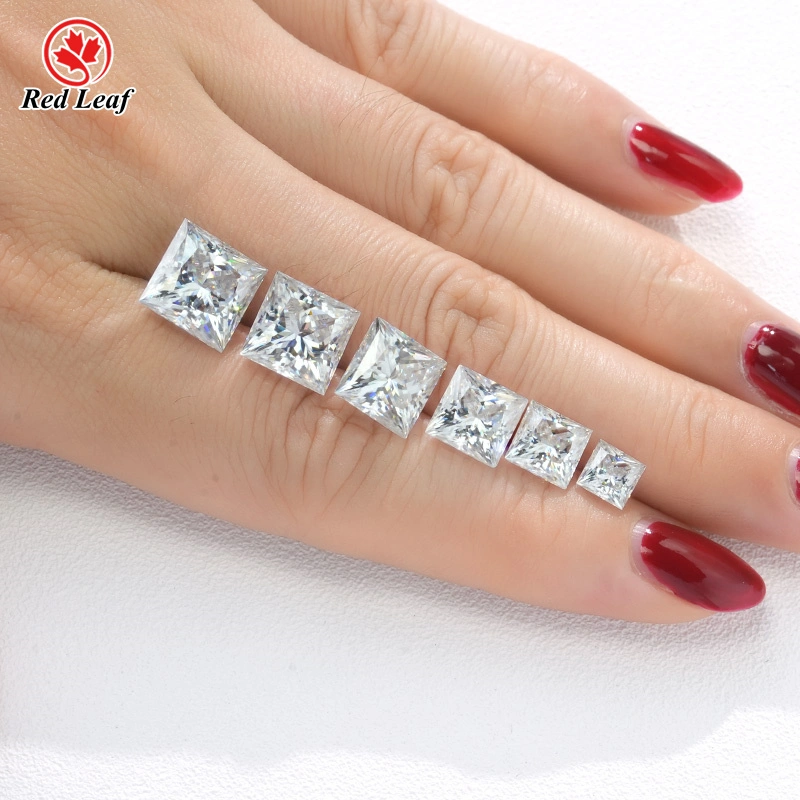 Redleaf Princess Cut 1CT 2CT 3CT 4CT 5CT 6CT Def vvs gegen Igi zertifiziertes Labor angebautes Diamant Lose Diamant Großhandel Labor Labor Diamonds 1