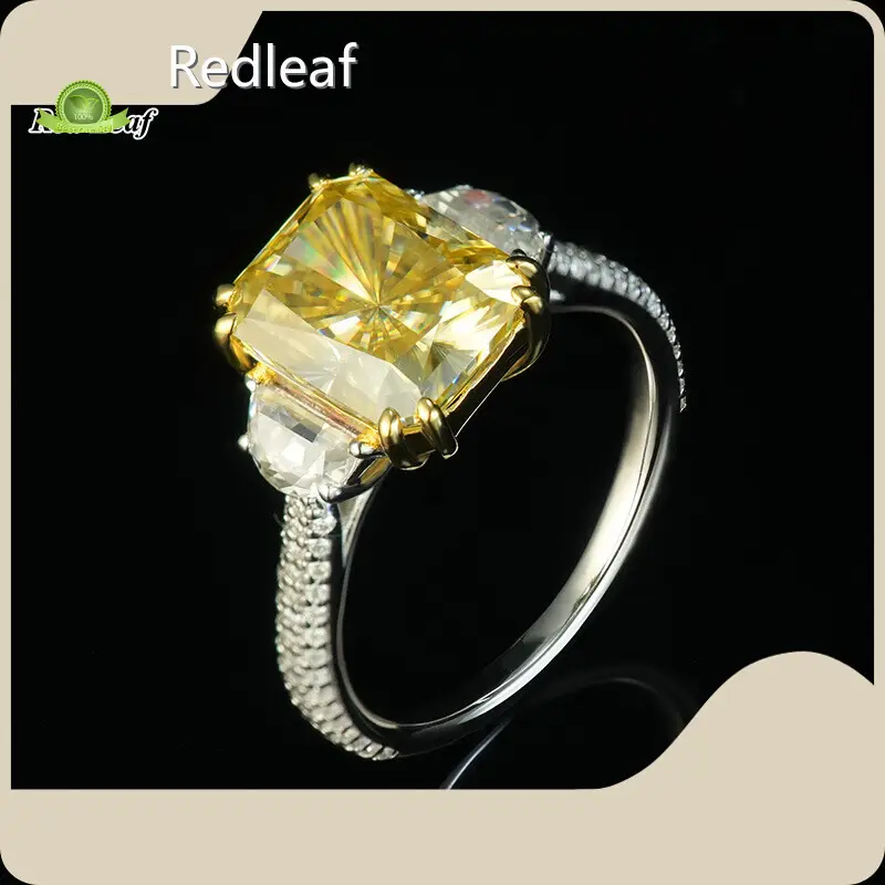 Lab Grown Gemstone Engagement Rings VVS1 Wholesale - Redleaf 1