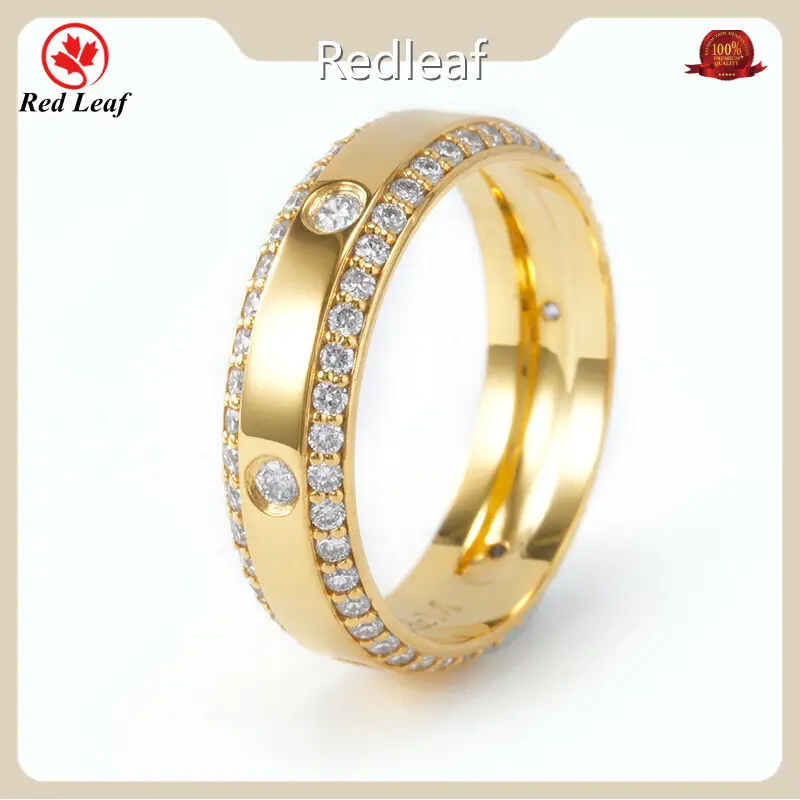 Custom Lab Created Diamond Rings PT950 Lab Grown Diamond Jewelry Wholesale - Redleaf 1