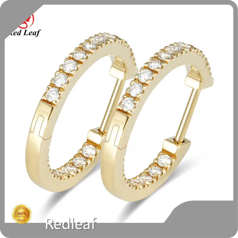 Lab Grown Diamond Drop Earrings Jewelry Wholesale - Redleaf 1