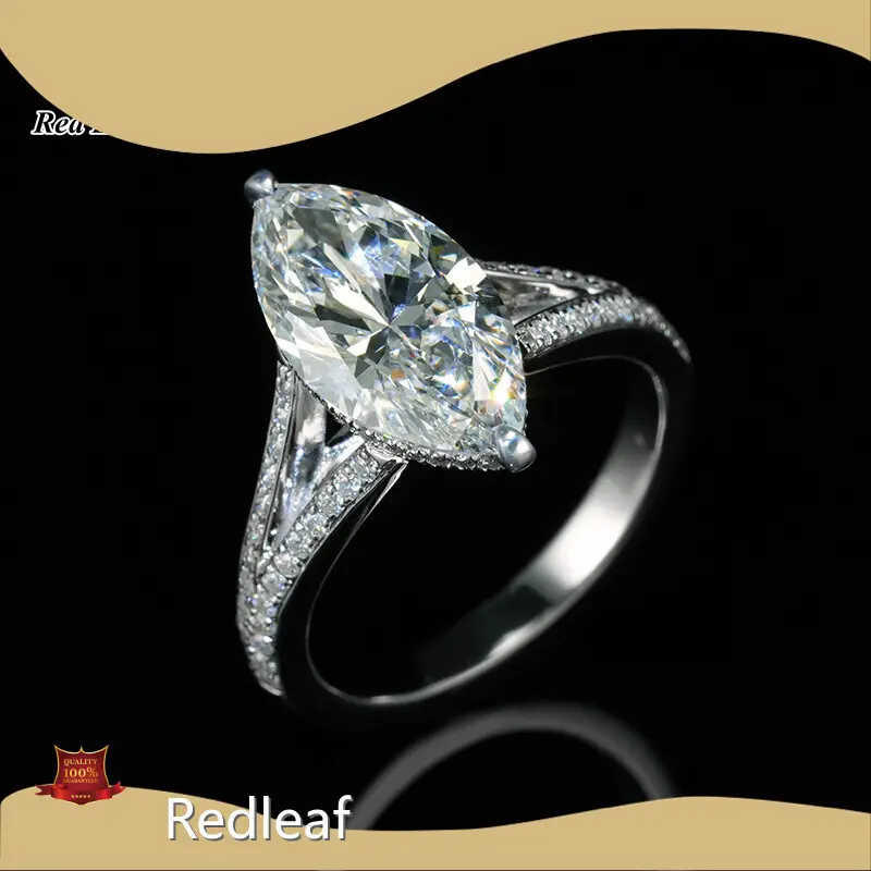 Best Lab Created Engagement Rings Marquise Lab Grown Diamond Ring Wholesale - Redleaf 1