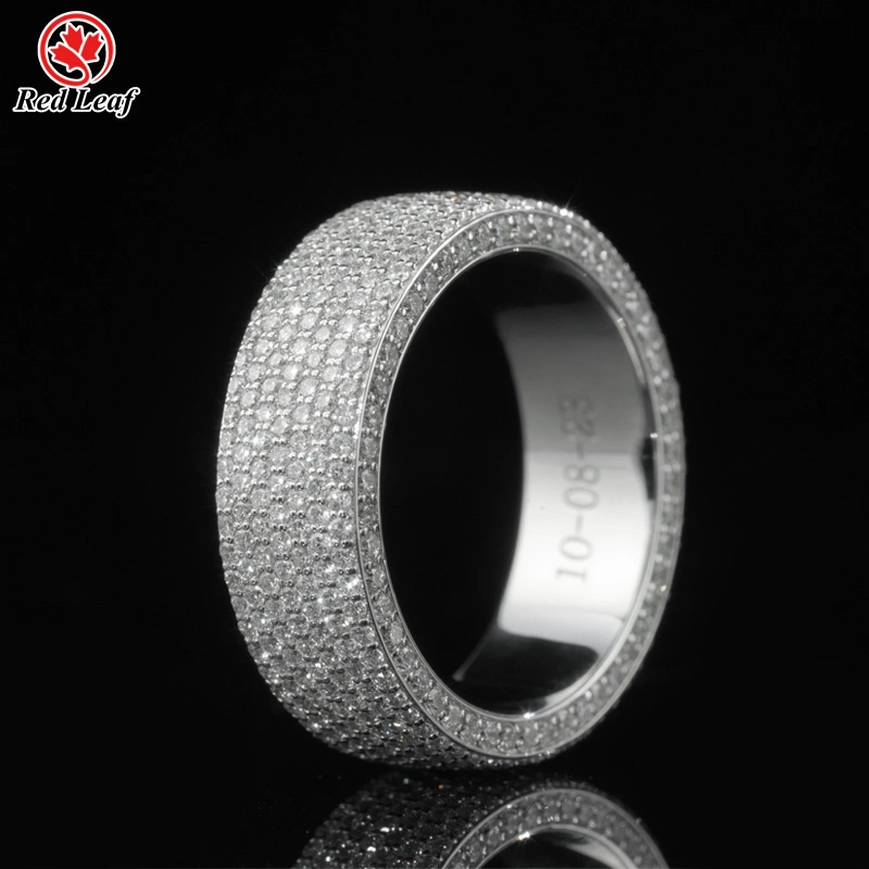 18K White Gold Round Cut Lab Grown Diamond Ring Custom Lab Grown Engagement Rings-Redleaf 1