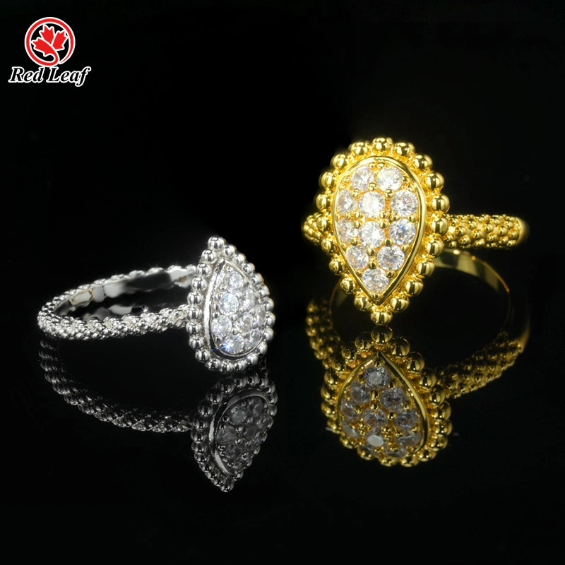 Round Cut 10K 14K 18K Gold 0.5CT D VVS2 Lab Grown Diamond Ring Custom Lab Diamond Ring -Redleaf 1