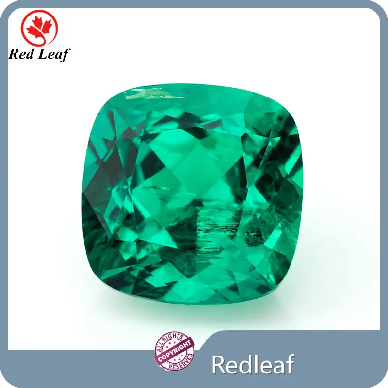 Lab Created Emerald with Inclusions Square Princess Cut Lab Grown Sapphire Wholesale - Redleaf 1