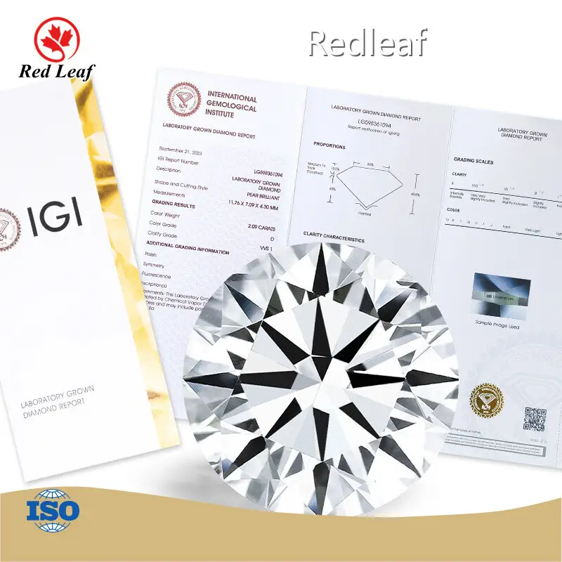 Redleaf 3 Carat Round Lab Grown Diamond Price List 1