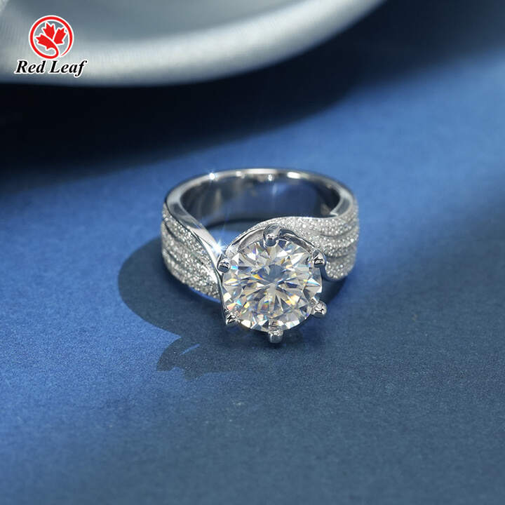 Bague Cocktail En Argent 925 Et Or 14K - Saphir Et Diamants Pavés, Forme Fleur, Taille US 7.25, Poids 3.58g