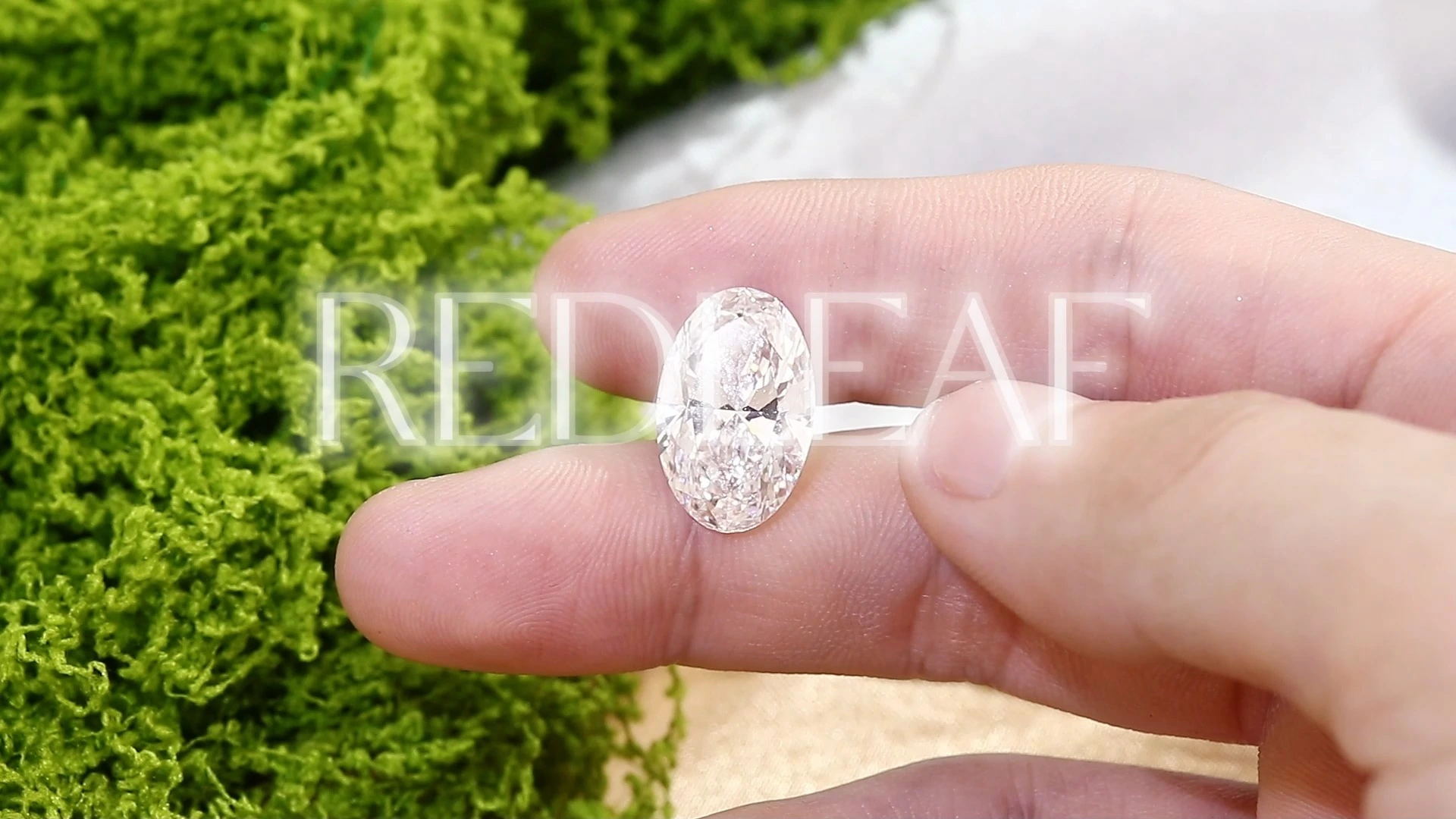 Redleaf Lab Grown Diamond IGI Certified Oval Cut 1CT 1.5CT 2CT 3CT 4CT 5CT for Jewelry Making 1