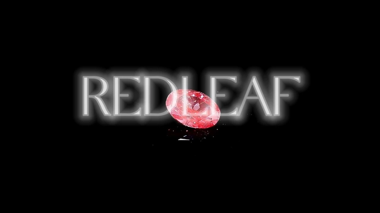 Redleaf Lab Grown Diamond Red Color Oval Cut VS1 Clarity for Jewelry Color 1