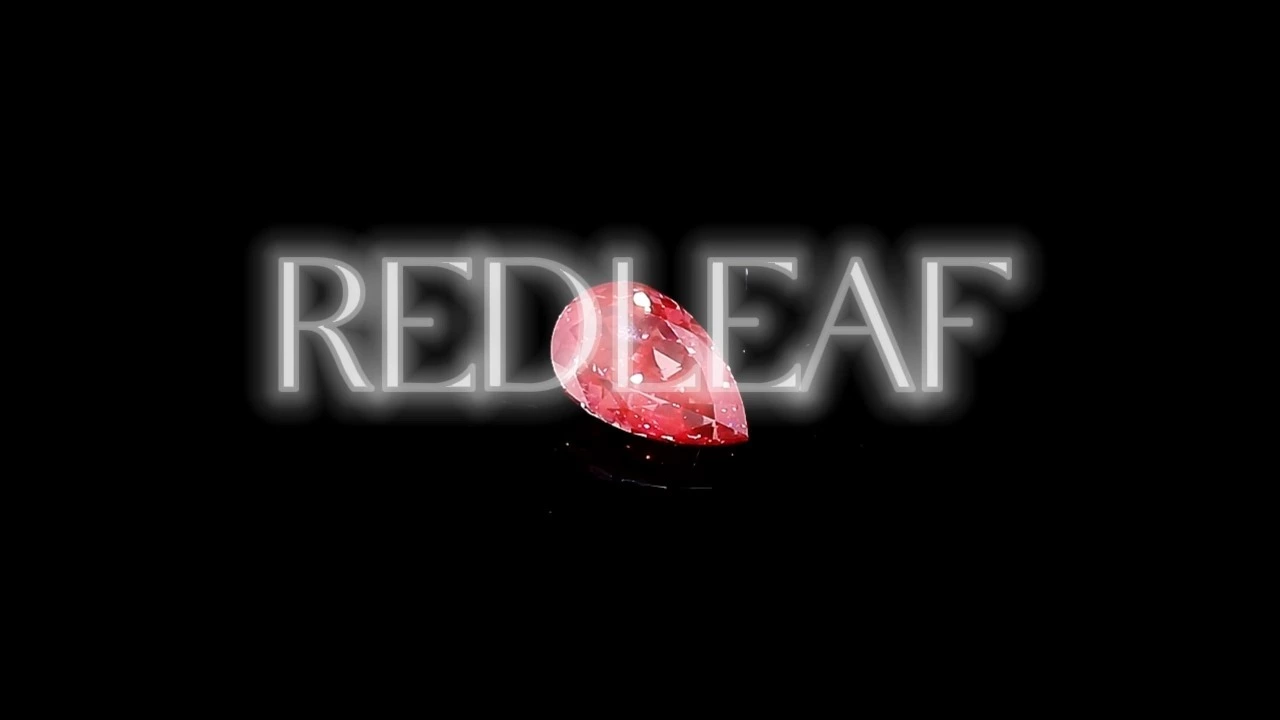 Redleaf Lab Grown Diamond Red Color Pear Cut VS1 Clarity with IGI Certificate for Jewelry Making 1