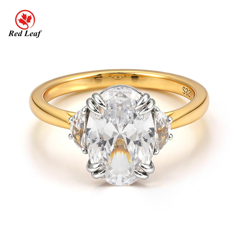 Redleaf Moissanite Ring 925Silver Cushion Cut with GRA Certificate 1