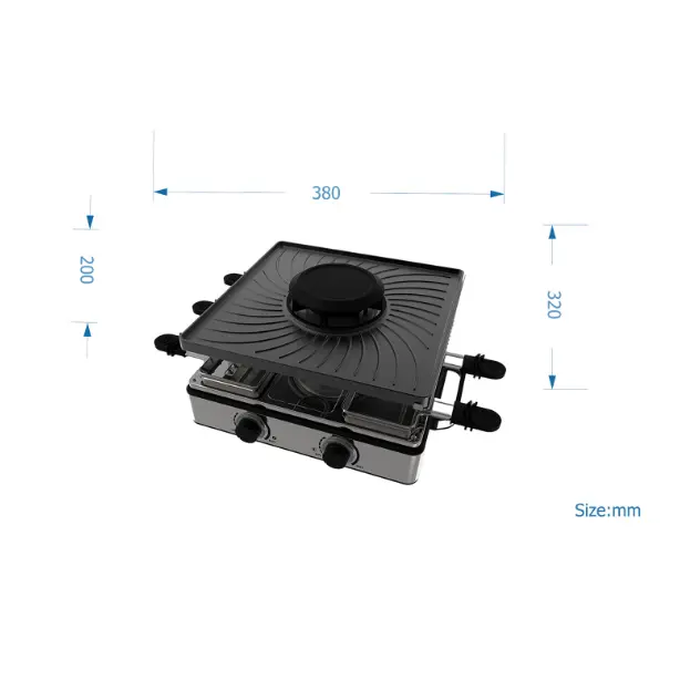 Raclette Grills KB-8028 Indoor Electric Grill Wholesale - Kinbo 5