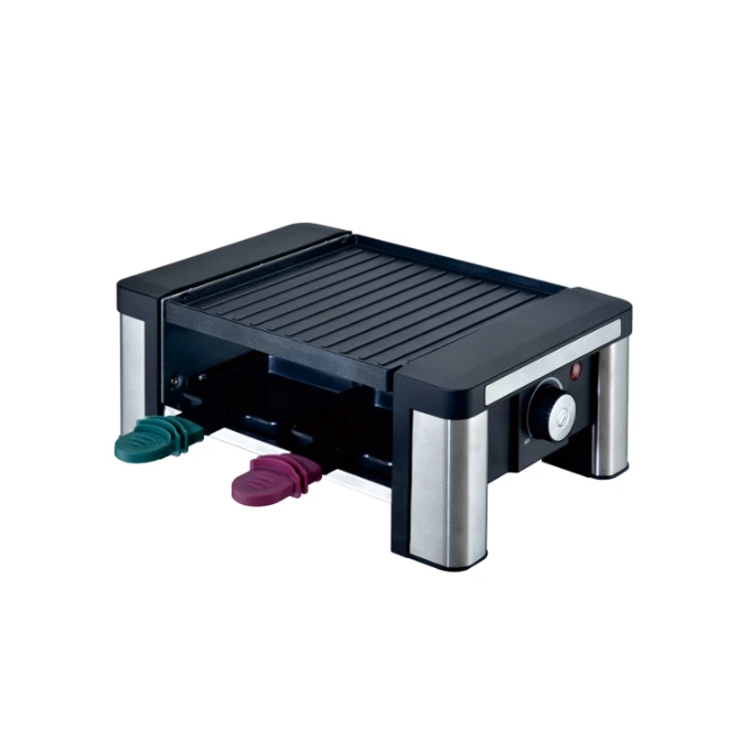 Raclette électrique KINBO KB-84D6 avec grille antiadhésive, modèle carré, pour l&39;intérieur 1