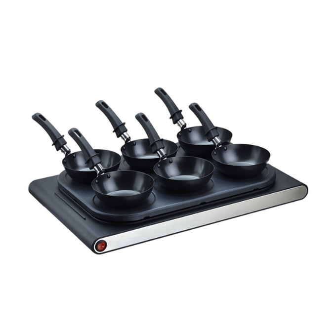 صانعة الفطائر الكهربائية KINBO KB-8026W مع مؤشر ضوئي لمفتاح هزاز للاستخدام الداخلي 3
