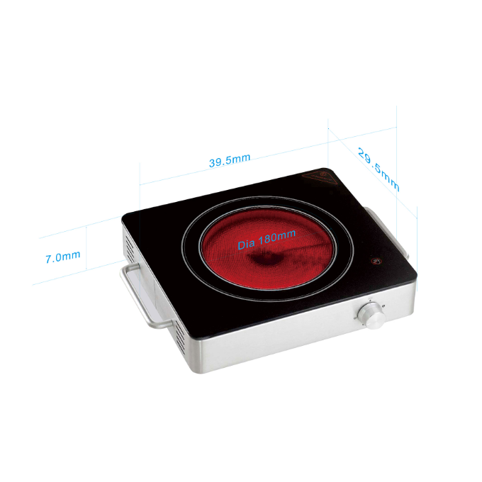 KINBO KP-6001 Elektrische Keramikkochplatte, Einzelbrenner, für den Innenbereich 4
