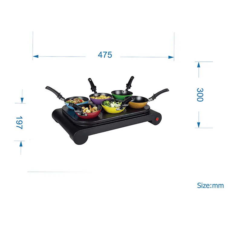 Electric Pancake Griddle Electric Crepe Maker KB-8002W Company 3