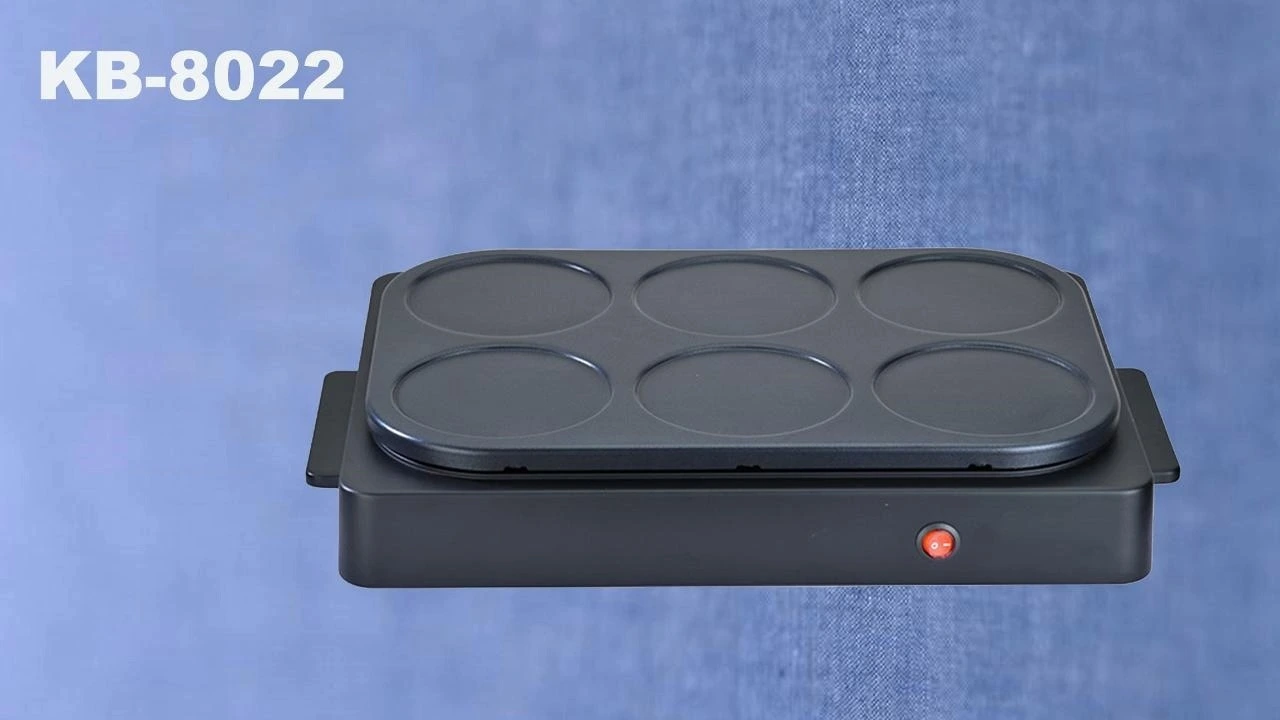 Crêpière électrique KINBO KB-8022 avec 6 plaques pour usage intérieur 1