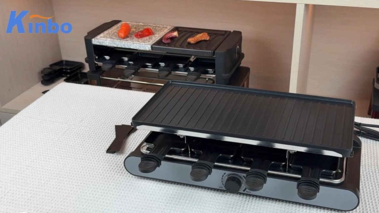 KINBO KB-88Q3 Griglia da tavolo con diverse griglie per la scelta 1200W 1