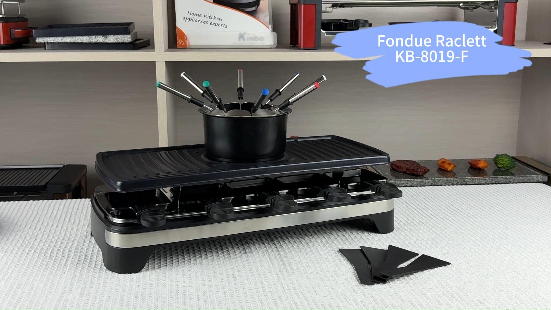 Elektrischer Raclette Grill KB-8019 （10 Person Grill） 1