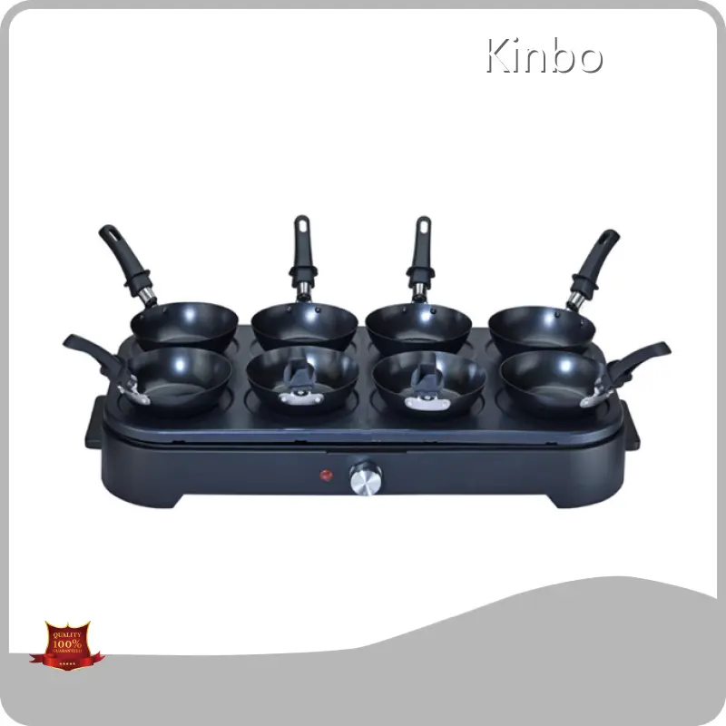 Electric Pancake Makers Stainless Steel Electric Pancake Griddle KB-8016W （8 Pans with Woks） Factory 1