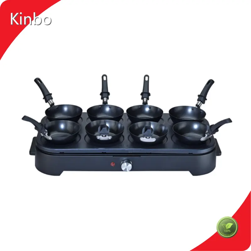 Poêle à crêpes électrique Kinbo KB-8016W (8 poêles avec woks) 1