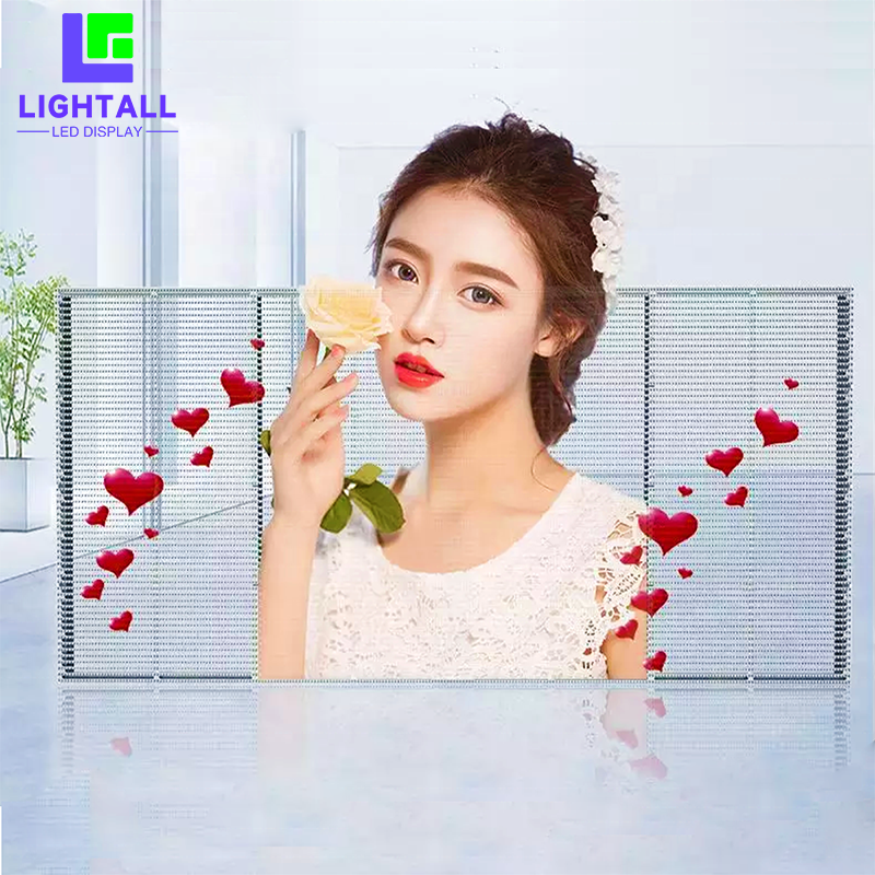 Pabrik layar LED semi-transparan khusus | LIGHTALL 8