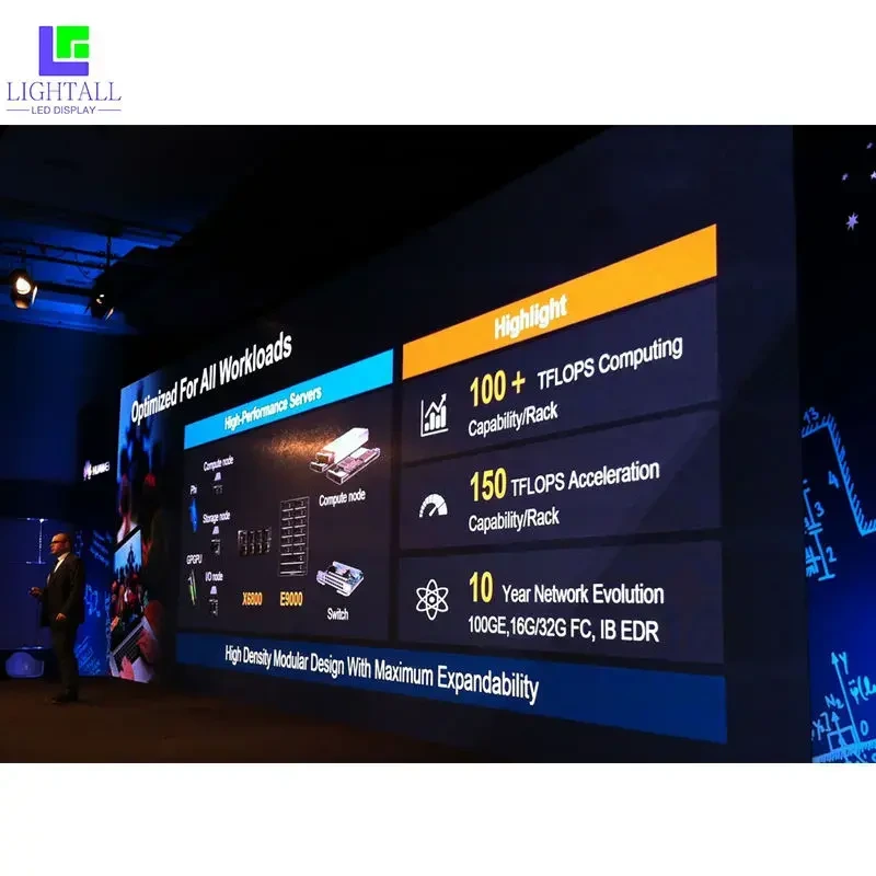 Pantalla de video mural LED UHD personalizable para interiores LIGHTALL 5