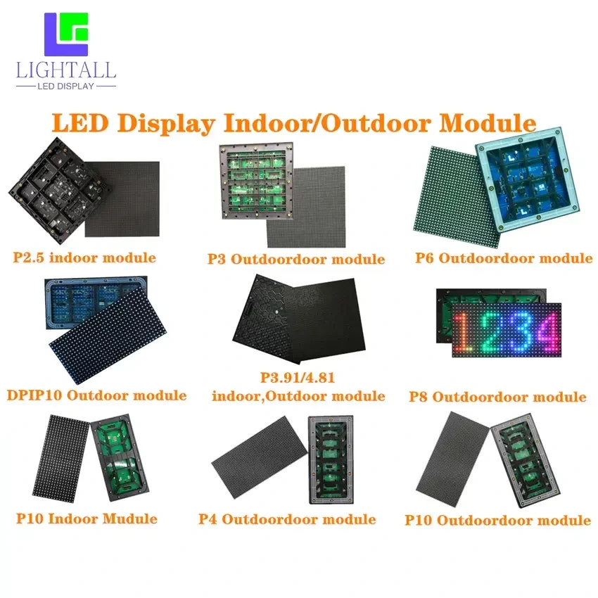 Moduł LED P8 do użytku na zewnątrz - pełnokolorowy wyświetlacz panelowy 256x128mm 5