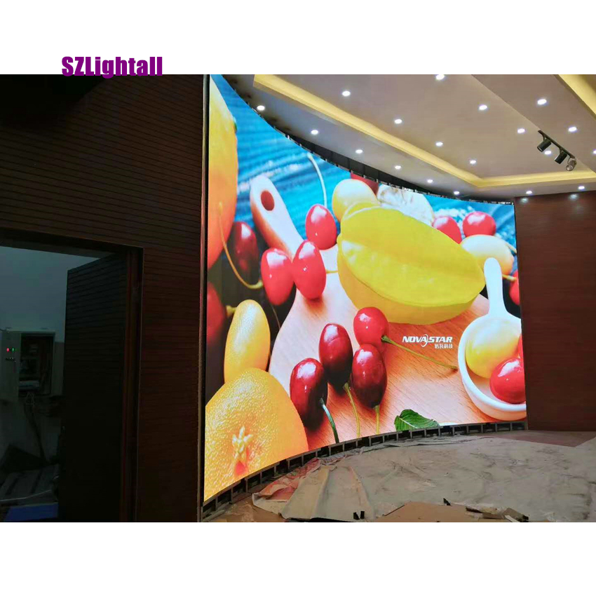 Lightall - Hot Sale LED Curved LED Screen P3 P4 P5 P6 P8 P10 Panéis de exibição de LED externo interior externo 1