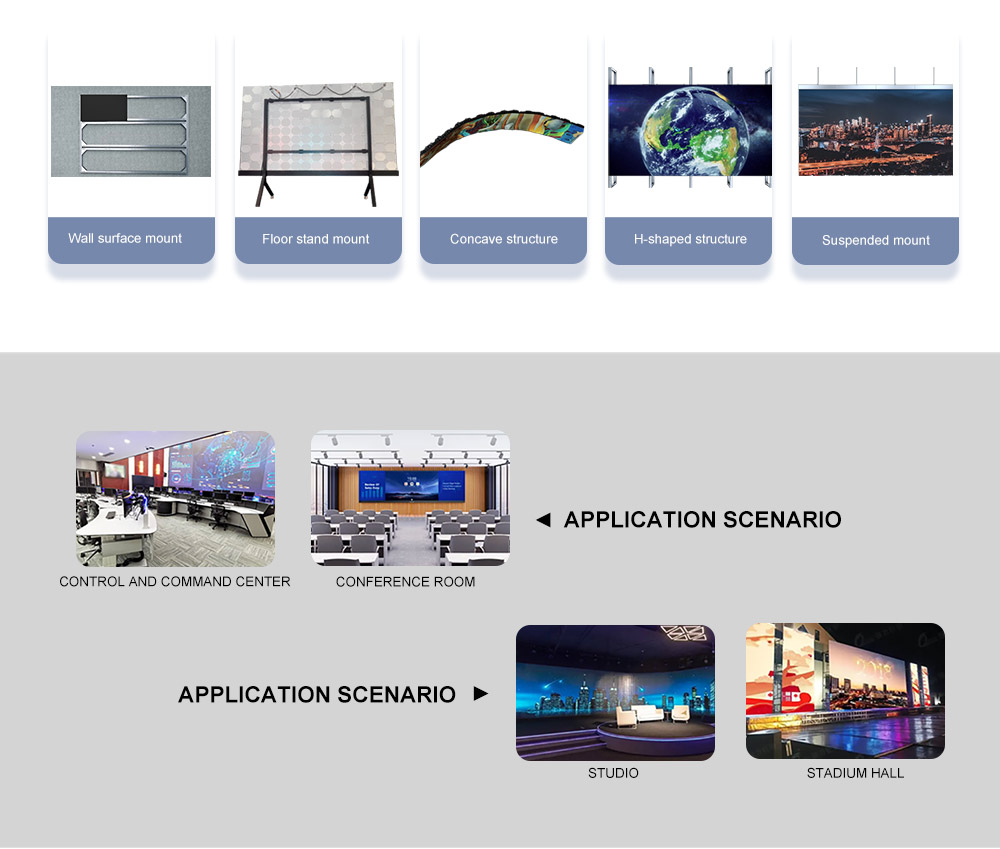 LED indoor display installation