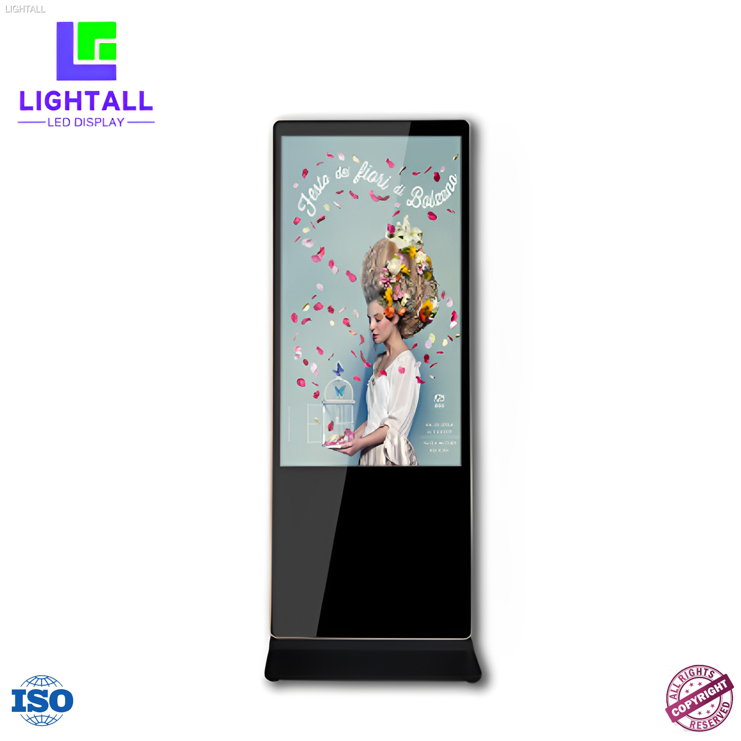 43 インチ Android LCD キオスク ディスプレイ - リモート コントロール、マルチ スクリーン、プラグ アンド プレイ  