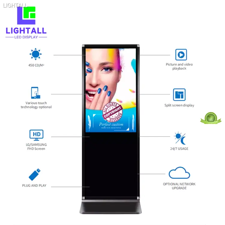 65 Inch Touch Screen Information Kiosk 1
