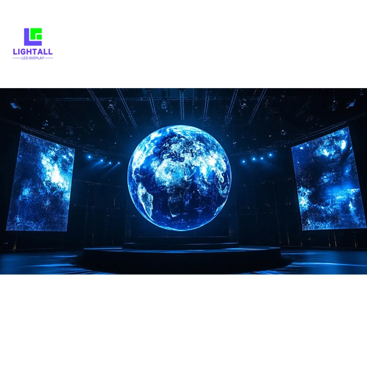 カスタマイズされた直径0.3m 0.4m 0.5m1m1.5m2mの高解像度360°クリエイティブ球状LEDディスプレイ 1