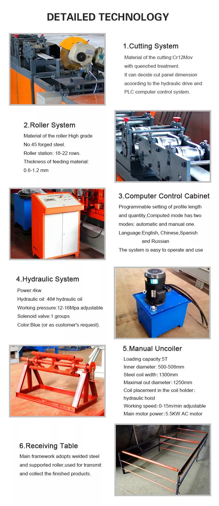 metal roll forming machine