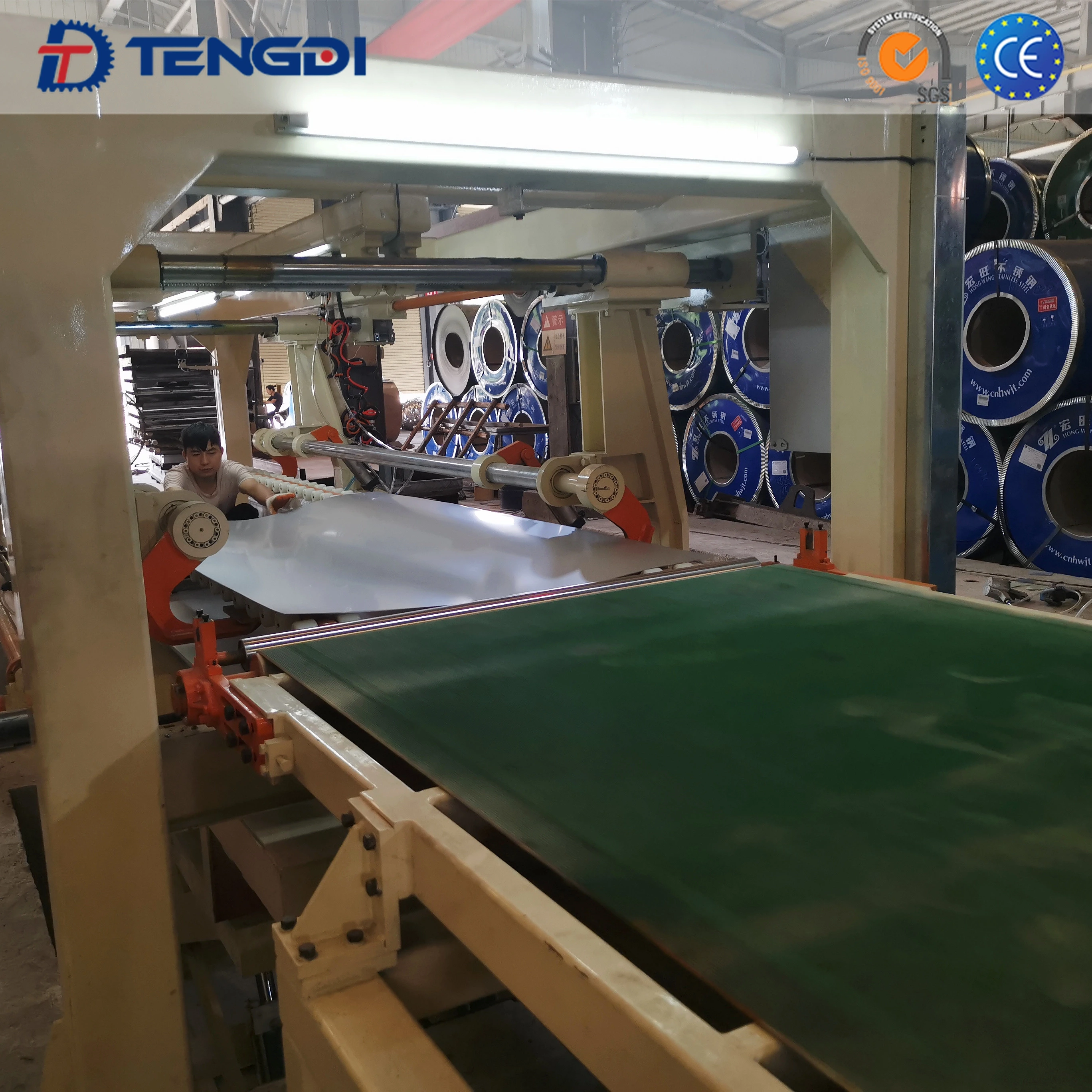  0.3-2.0*1300mm Steel Coil Cut to Length Line 1