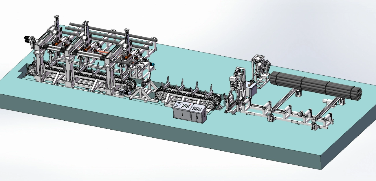 Automatic steel pipe stacker