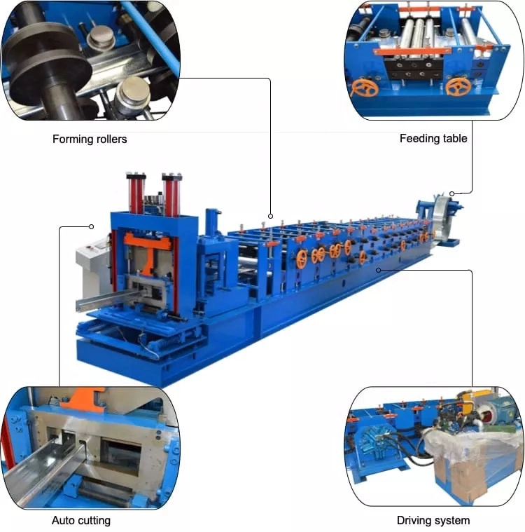 automatic c purlin roll forming machine