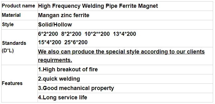 ferrite impeder rods product