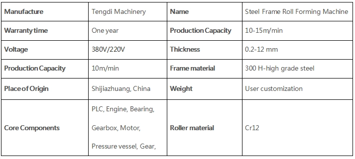 cold roll forming machine 