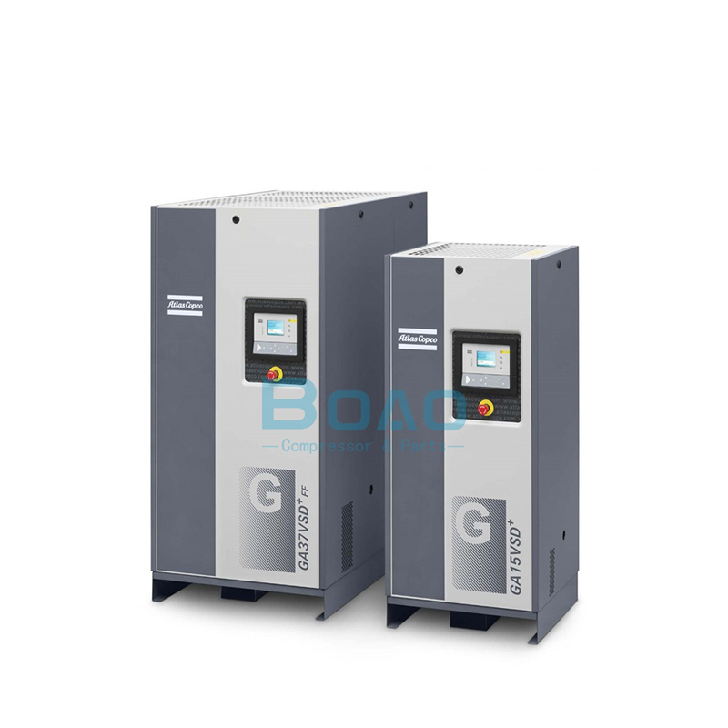 Atlas Copco GA7 VSD+GA11 VSD+GA15 VSD+GA22 VSD+GA30 VSD+GA 37 VSD+ Plus permanent magnet variable speed vertical unit oil lubricated rotary screw air comp 3