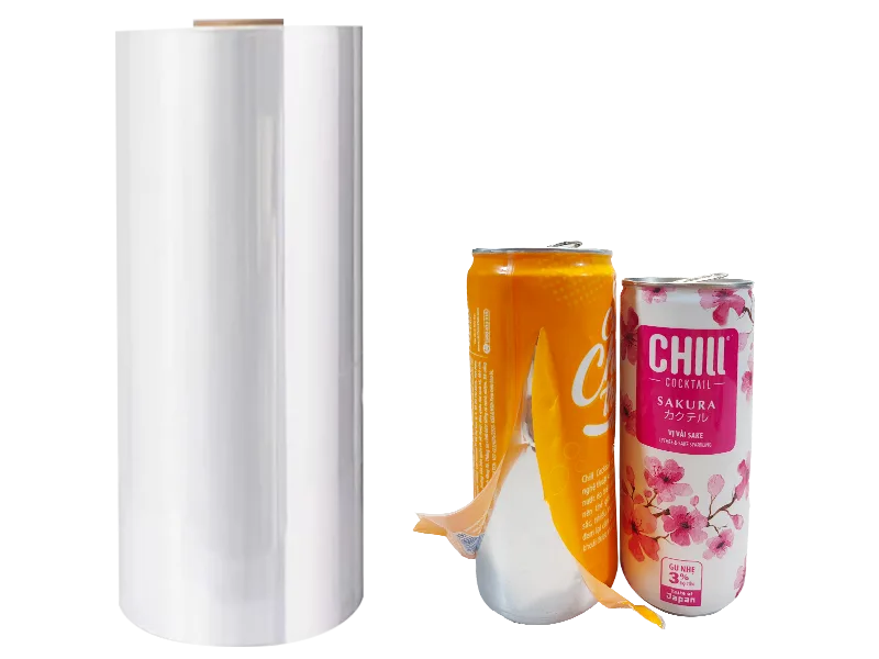 Şeffaf Petg Shrink Film Özel Baskı Şişe Ambalajı için Yüksek Büzme Oranı 1