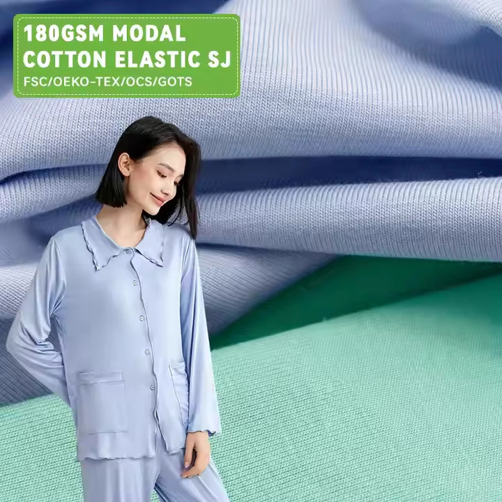 Changzhou Cotton/modal/spandex Fabric Plain Dyed 1