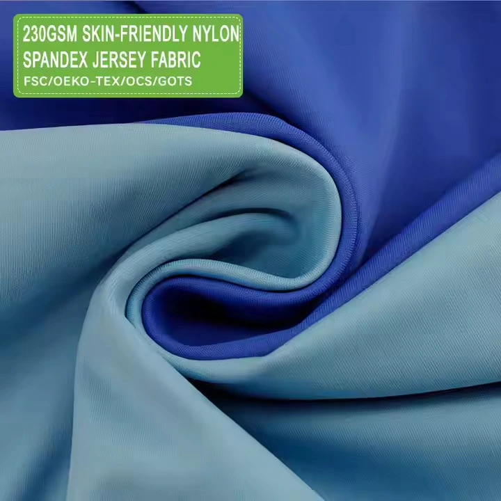 230GSM Spandex Tricot Mesh Jersey Fabric Waterproof for Yoga Wear 1