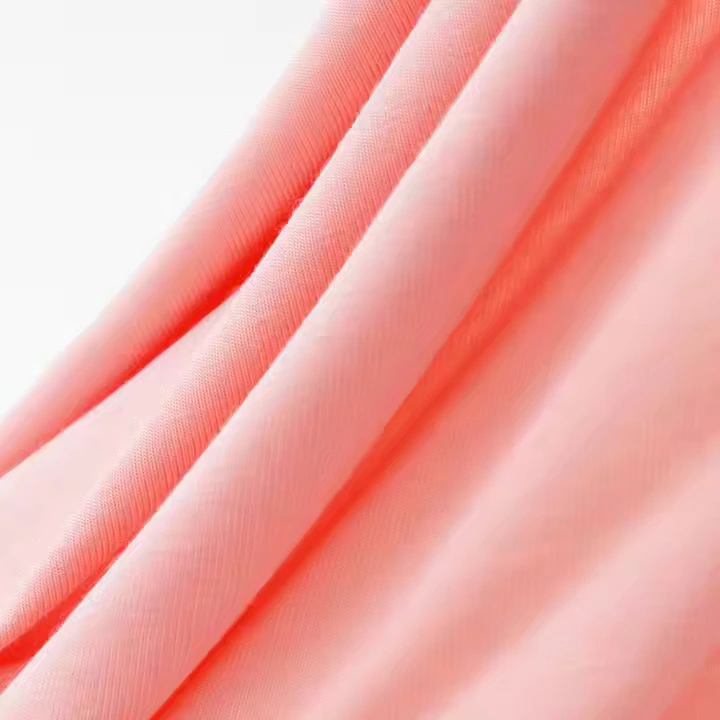 Eco Friendly Elastic Viscose Rayon Knitting Rib Fabric 1*1 1