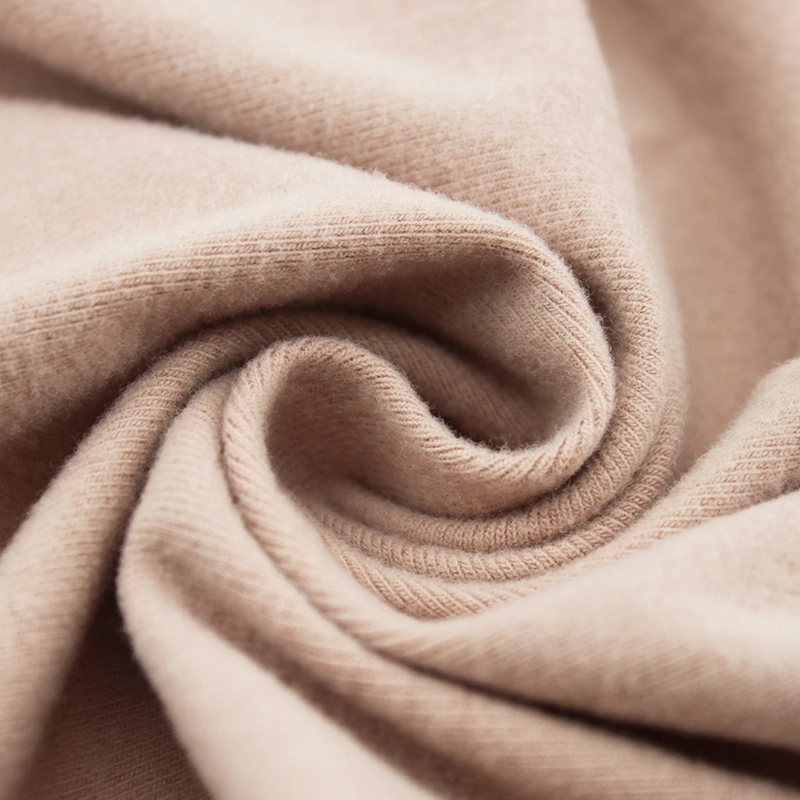 Tissu côtelé en coton modal et élasthanne : doux pour la peau, respirant et extensible pour les vêtements de détente, de sport et de pyjama. 1