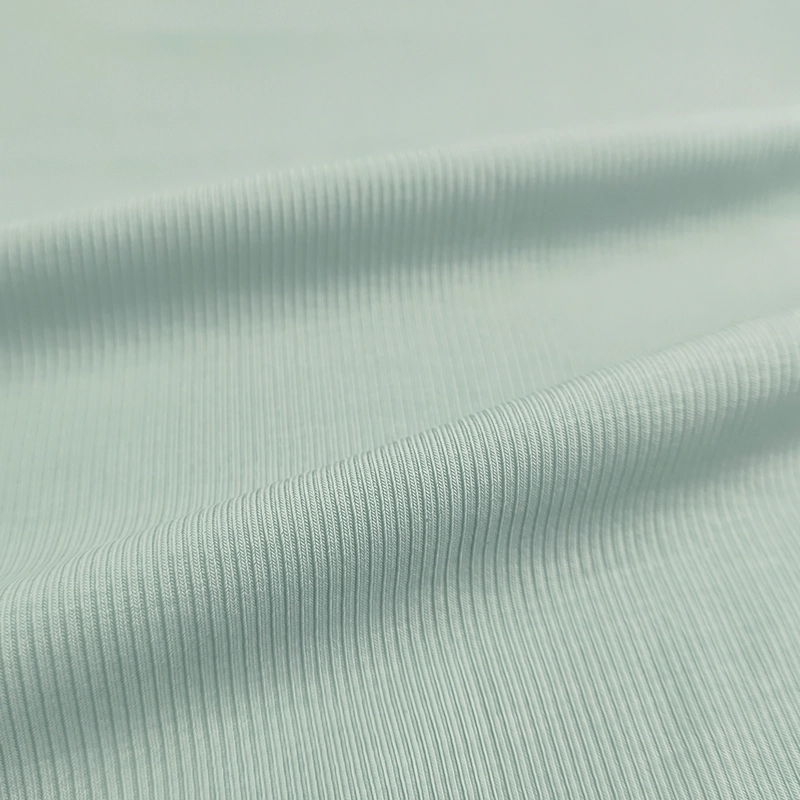 Custom Stretchy Lyocell Spandex Rib Fabric (230gsm, 175cm Wide) - Wholesale Supply for Knit Undershirts 1