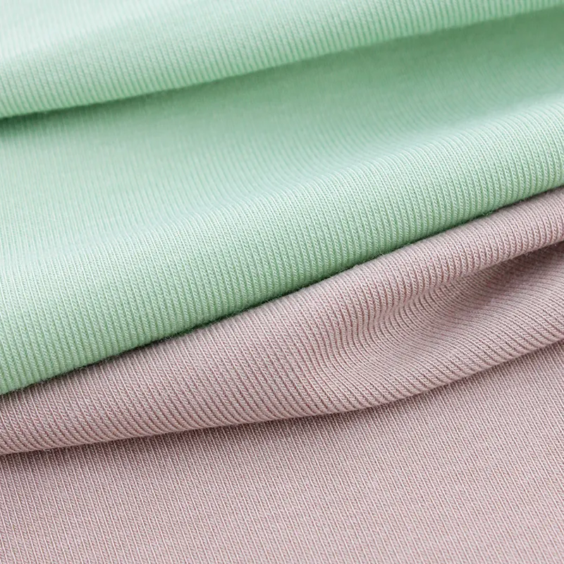 Bamboo-Lyocell Brushed Rib Fabric: Ultra-Soft & High Stretch for All Wear 1