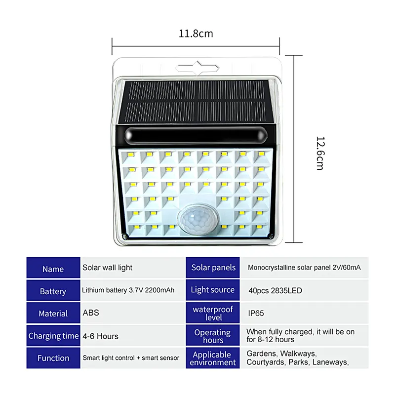 Best Wall Lights Outdoor Solar Supplier 2